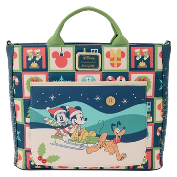 Mickey & Friends Holiday Convertible Backpack & Tote Crossbody Bag