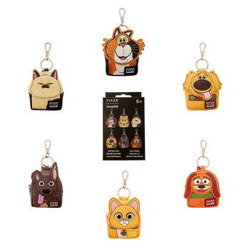 Pixar Dogs & Cats Cosplay Mystery Mini Backpack Keychain Charm