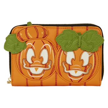 Donald & Daisy Jack-o'-Lantern Exclusive Glow Zip Around Wallet