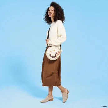Mulan Congee Smiley Face Crossbody Bag