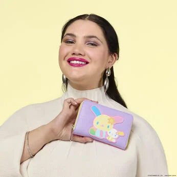Sanrio Exclusive U*SA*HA*NA Color Block Zip Around Wallet