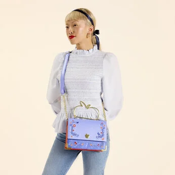 Snow White Shimmer Crossbody Bag