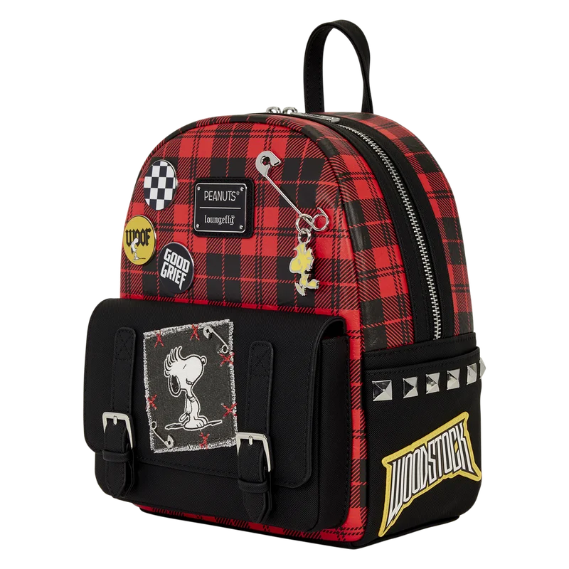 Peanuts Punk Snoopy Grunge Mini Backpack - Image 3