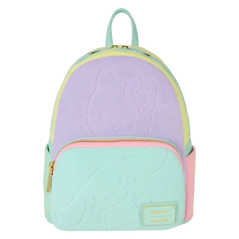 SDCC Limited Edition Hello Kitty & Friends Color Block Terry Cloth Mini Backpack